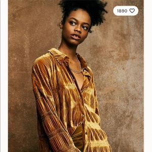 Free People My Best Top - Ruched Velvet